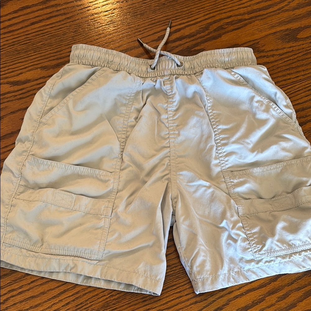 Abercrombie Kids Light Tan Swim Trunks